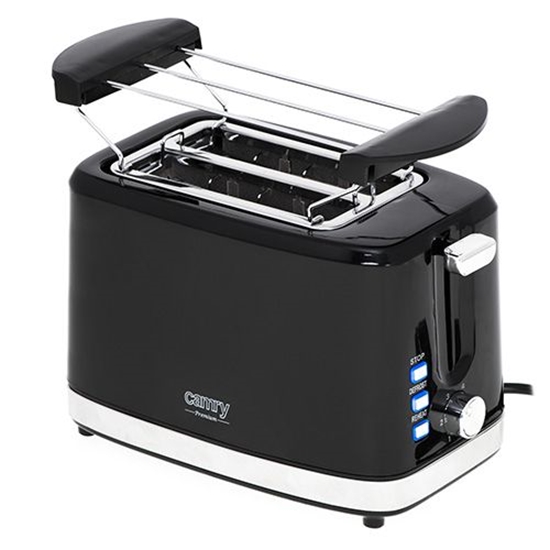 Изображение Camry | Toaster | CR 3218 | Power 750 W | Number of slots 2 | Housing material Plastic | Black