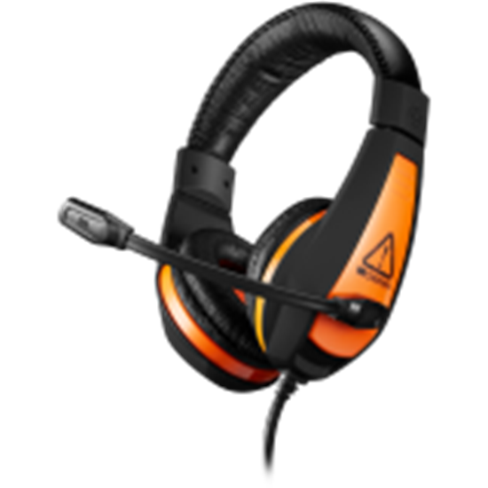 Picture of Canyon Gaming headset 3.5mm jack with adjustable microphone and volume control Black Orange