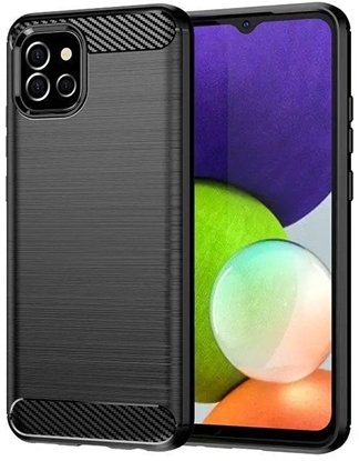 Attēls no Carbon Case elastyczne etui pokrowiec Samsung A03S EU (166.5) czarny