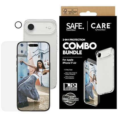 Изображение PanzerGlass CARE by Fashionable Combo 3in1 Case + Glass + Lens for iPhone 17 Air