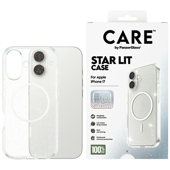 Picture of CARE by PanzerGlass Flagship Urban Explorer w. White MagSafe case for iPhone 17 Star Lit