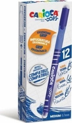 Изображение Carioca Pióro Carioca Oops Niebieski 0,7 mm (12 Sztuk)