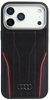 Изображение Case Audi R8 Genuine Leather MagSafe for iPhone 17 Pro Max black-red