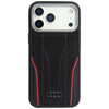 Изображение Case Audi R8 Genuine Leather MagSafe for iPhone 17 Pro Max black-red
