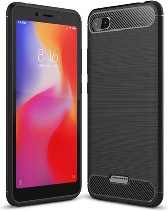 Attēls no CASE ETUI CARBON LUX CZARNY XIAOMI REDMI 6A