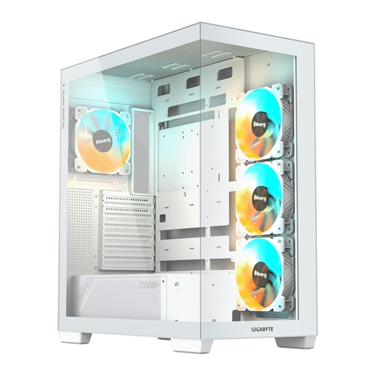 Изображение Case|GIGABYTE|MidiTower|Case product features Transparent panel|ATX|MicroATX|MiniITX|Colour White|GB-C500PIST