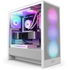 Picture of Case|NZXT|H5 FLOW RGB 2024|MidiTower|Case product features Transparent panel|Not included|ATX|EATX|MicroATX|MiniITX|Colour White|CC-H52FW-R1