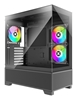 Picture of Case|XILENCE|XG172|MidiTower|Case product features Fan control panel/Transparent panel|Not included|Colour Black|XG172