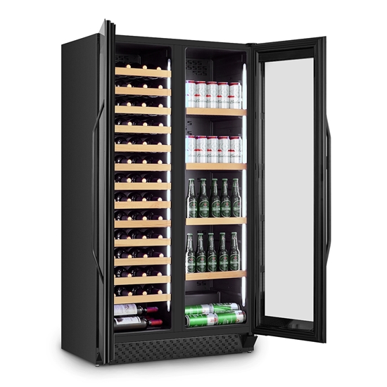 Изображение Caso | Wine Cooler | WineChef Duo 122 | Energy efficiency class G | Free standing | Bottles capacity 122 | Black