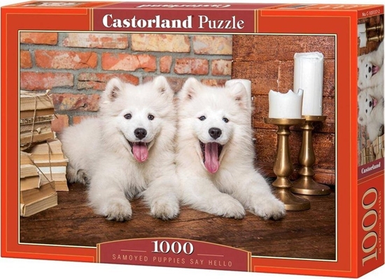 Изображение Castorland Puzzle 1000 Samoyed Puppies Say Hello CASTOR