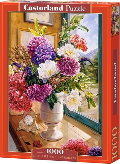 Picture of Castorland Puzzle 1000 Still life with hydrangeas CASTOR