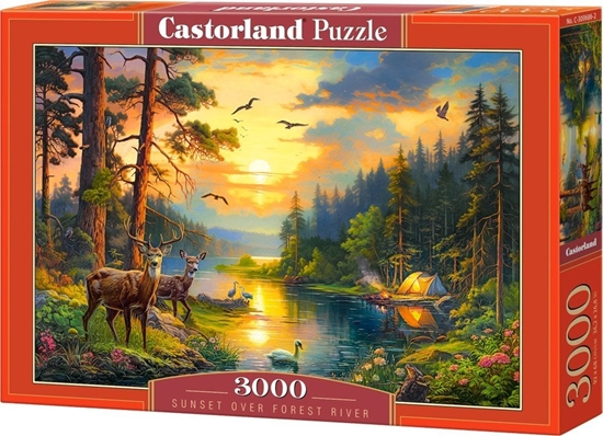 Picture of Castorland Puzzle 3000 Sunset over Forest River CASTOR