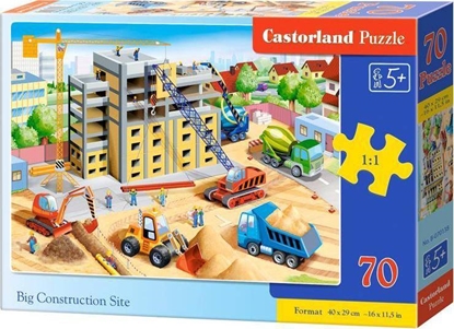Attēls no Castorland Puzzle 70 Big Construction Site CASTOR