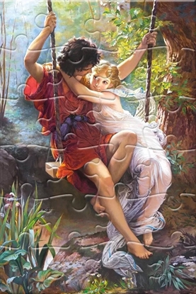 Picture of Castorland Puzzlowa kartka pocztowa - Springtime 24 elementy