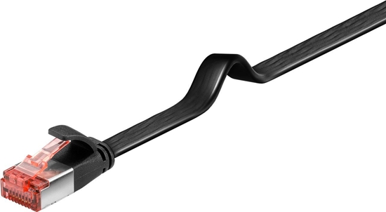 Picture of CAT 6 kabel krosowy paski,U/FTP, czarny - Dugo kabla 0.5 m