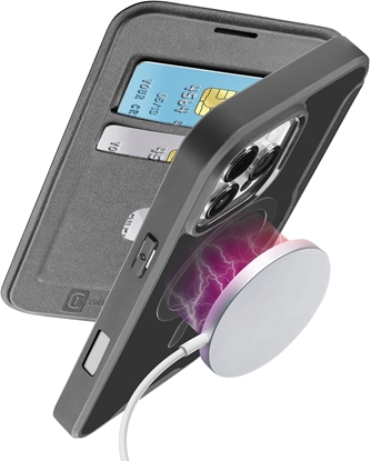 Изображение Cellularline 8018080483813 pokrowiec na telefon komórkowy 16 cm (6.3") Folio Czarny