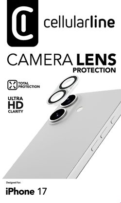 Picture of Cellularline Camera Lens Protection iPhone 17 Clear