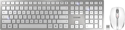 Picture of Cherry DW 9100 SLIM tastatūra Pele iekļauta Universāls RF bezvadu sakari + Bluetooth QWERTY Amerikāņu angļu valoda Sudrabs