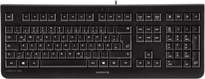 Attēls no Cherry KC 1000 tastatūra Birojs USB QWERTY Britu angļu valoda Melns
