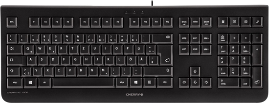 Изображение Cherry KC 1000 tastatūra Speļu USB Ungāru Melns