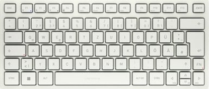 Attēls no Cherry KW 7100 MINI BT tastatūra Universāls Bluetooth sistēma QWERTZ Vācu Balts