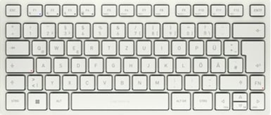 Picture of Cherry KW 7100 MINI BT tastatūra Universāls Bluetooth sistēma QWERTZ Vācu Balts