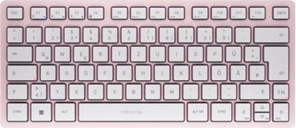 Attēls no Cherry KW 7100 MINI BT tastatūra Universāls Bluetooth sistēma QWERTZ Vācu Rozā