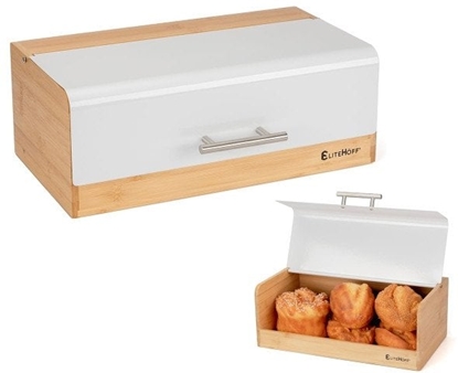 Attēls no CHLEBAK BAMBUSOWY POJEMNIK NA PIECZYWO E-6068 BIAY