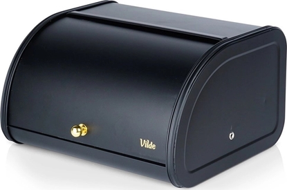 Attēls no Chlebak Vilde Chlebak Pojemnik na Chleb Metalowy Czarny Solidny VILDE 30 x 26,5 x 17,5 cm