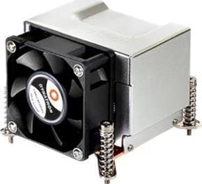 Attēls no Chodzenie CPU Dynatron DYNATRON K21 Intel CPU Kuehler 2U LGA115x-1200 Kuehlkoerper Kupfer Aluminium Lamellen mit HeatPipe aktiv mit PWM und bis zu 125W TDP