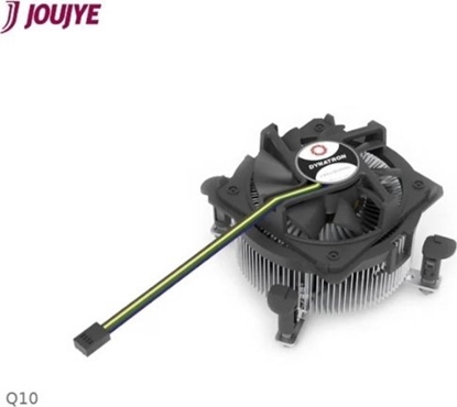 Attēls no Chodzenie CPU Dynatron DYNATRON Q10 Intel CPU Kuehler LGA1700 2U Kuehlkoerper aus Aluminium mit Kupferkern Aktiv mit PWM bis zu 125W TDP