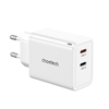 Picture of Choetech Choetech PD6013 2x USB-C PD 65W GaN wall charger - white
