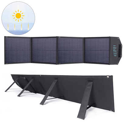 Attēls no Choetech solar charger 100W foldable USB C, 2x USB