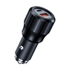 Picture of Choetech Choetech TC0010 USB-C USB-A PD 63W car charger - black