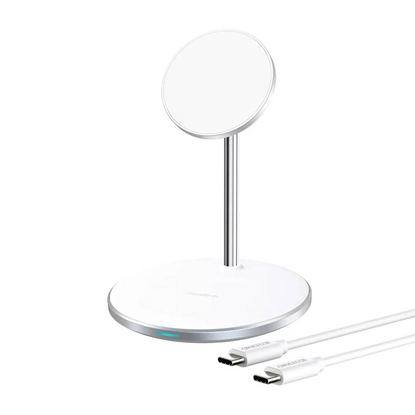 Picture of Choetech Wireless charger Choetech T581-F with stand (white)