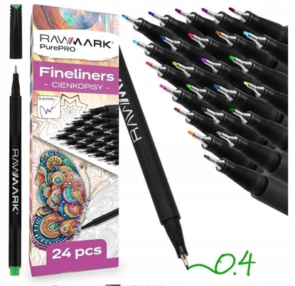 Изображение Cienkopisy 0.4mm 24 kolory EDUKAMP