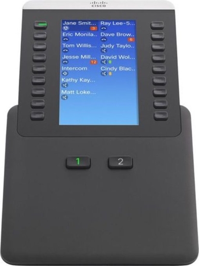 Изображение Cisco CP-8800-A, Erweiterungsmodul fur VoIP-Telefone: - Passend fur Audio ThirdParty IP-Phones CP-8851/8861-3PCC-K9, - fur Plattformen: Asterisk, Broadsoft, Centile, Metaswitch, - Achtung: Nicht fur Cisco-Callmanager geeignet!
