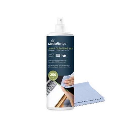 Picture of CLEANING LIQUID SCREEN 250ML/WITH CLOTH MR721 MEDIARANGE