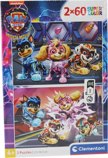 Изображение Clementoni Puzzle 2x60el SuperColor Psi Patrol PAW PATROL MIGHTY MOVIE 21626