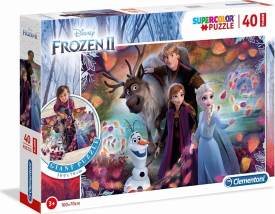 Изображение Clementoni Puzzle 40 podogowe Super kolor Frozen 2