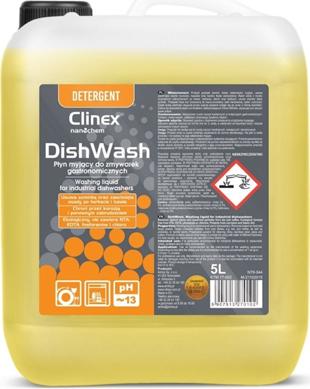 Изображение Clinex Koncetrat pyn do zmywarek gastronomicznych CLINEX DishWash 5L