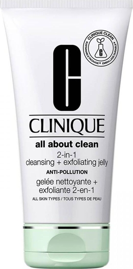 Picture of Clinique All About Clean 2-in-1 Cleansing Exfoliating Jelly delikatny gboko oczyszczajcy el do mycia twarzy 150ml