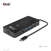 Picture of CLUB3D Type-C 7-in-1 hub with 2x HDMI, 2x USB Gen1 Type-A, 1x RJ45, 1x 3.5mm Audio, 1x USB Gen1 Type-C 100W Female port