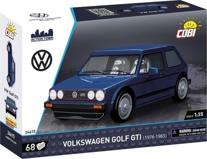 Attēls no Cobi Volkswagen Golf GTI 1976-1983 Niebieski 68 elementów