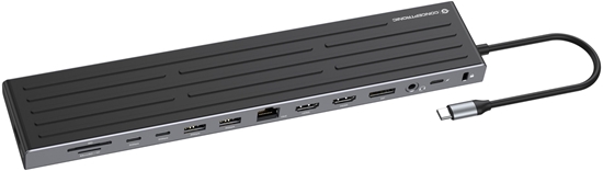 Picture of Conceptronic 14-1 Dock USB-C->2xHDMI,DP,2xUSB-C,3xUSB-A,+ sw