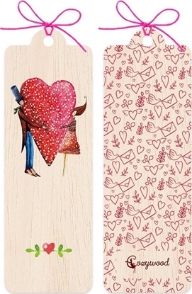 Attēls no Cozywood Zakadka drewniana Para serce