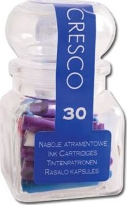 Attēls no Cresco Naboje do pióra niebieskie soiczek 30 sztuk