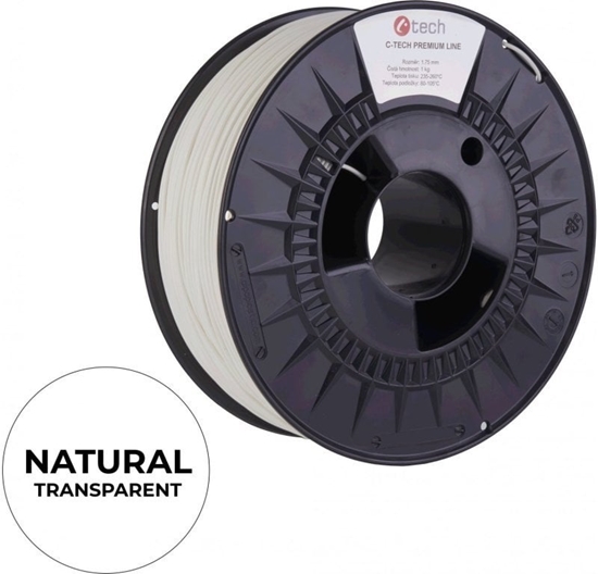 Picture of C-TECH Filament PREMIUM LINE TPU 90A flexibilní natural 1,75mm