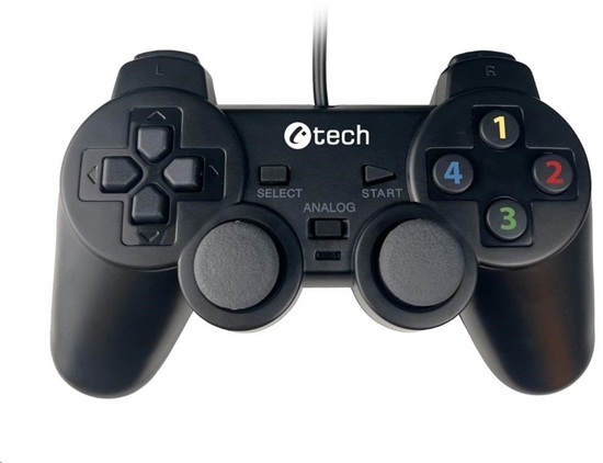 Picture of C-TECH gamepad Callon pro PC/PS3, 2x analog, X-input, vibraní, 1,8m kabel, USB