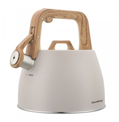 Изображение CZAJNIK STALOWY Z GWIZDKIEM 2,5L KLAUSBERG KB-7917